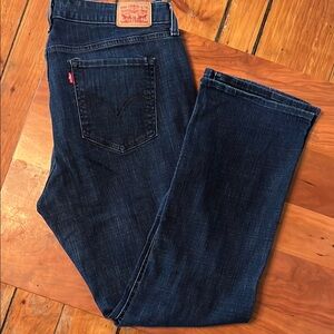 Levi's Dark Blue Boot Leg Jeans Classic Style